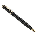 Luxury Wingsung 698 Piston Fountain Pen 0.5mm Softer Nib Unique Writing Ink Pens Supplies