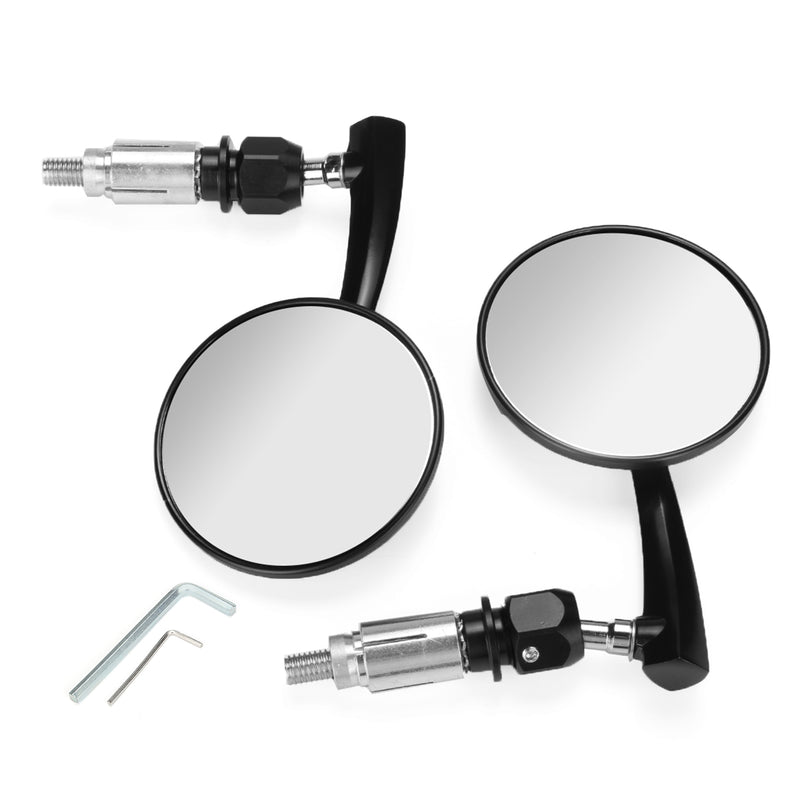 7/8inch 22mm 360 CNC Bar End Rear View Motorcycle Mirrors For Harley/Suzuki/Yamaha/Honda/Kawasaki