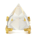 Small Feng Shui Egypt Egyptian Crystal Clear Pyramid REIKI Healing Prizms Room Decorations