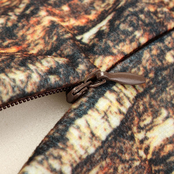 Honana PT-666 3D Realistic Stump Log Wood Shape Throw Pillow Office Sofa Car Comfortable Cushion