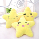 Cotton Cute Cartoon Star Expression Shape Throw Pillow Plush Sofa Bed Car Office Cushion