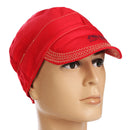 Universal Elastic Welding Flame Retardant Cloth Hat Cap Head Protect -RED