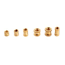 Suleve MXBN1 200Pcs M2/M2.5/M3 Knurled Brass Threaded Insert Nut Female Thread Embedment Nuts Assortment