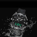 BIDEN 0139 LED Digital Watch Waterproof Sport Style Silicone Watch Band Men Wrist Watch