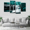 4PCS Forest Falls Wall Paintings Home Modern Art Nature Unframed Picture Decor