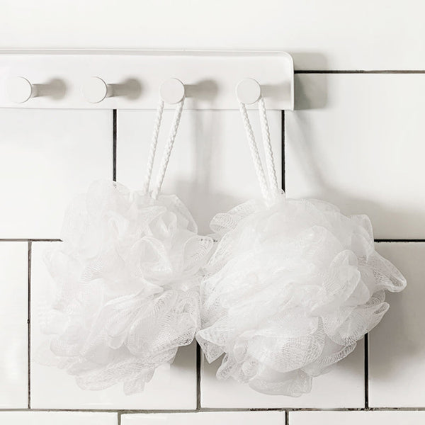 Qualitell 2PCS Shower Ball Bathing Tool Body Brush Elastic Massage Bath Ball For Spa Bath Shower Sponge