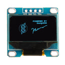 3Pcs 0.96 Inch 4Pin IIC I2C SSD136 128x64 DC 3V-5V Blue OLED Display Module For