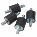 4pcs M5 Rubber Mounts 15x15mm Rubber Vibration Isolator Mounts Rubber Shock Absorber