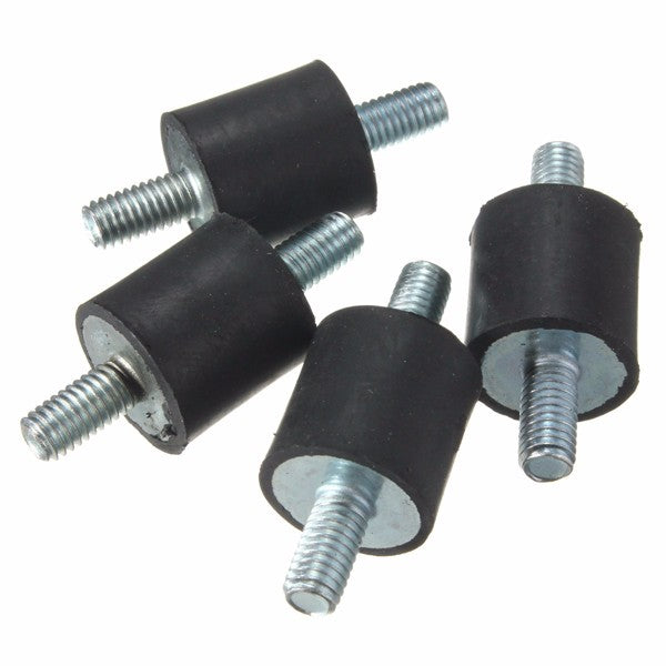 4pcs M5 Rubber Mounts 15x15mm Rubber Vibration Isolator Mounts Rubber Shock Absorber