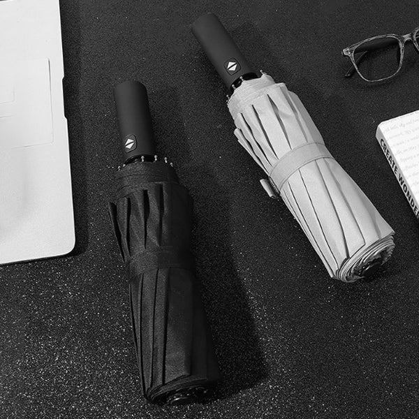 1-2 People Men Automatic Umbrella Windproof Resistant Parasol Folding Umbrella Corporation 12 Rod Women Sun Shade