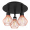 3 Way Ceiling light Modern G9 Copper Cage industrial Pendant Lamp Shade Spotlight Home Decorations