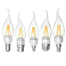 E27 E14 E12 B22 B15 4W Silver Pull Tail Incandescent Light Lamp Bulb Non-Dimmable 110V