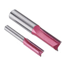 Tideway 1/2 Inch Shank Extended Router Bit Straight Dual Edged Cutter Engraving Milling Cutter