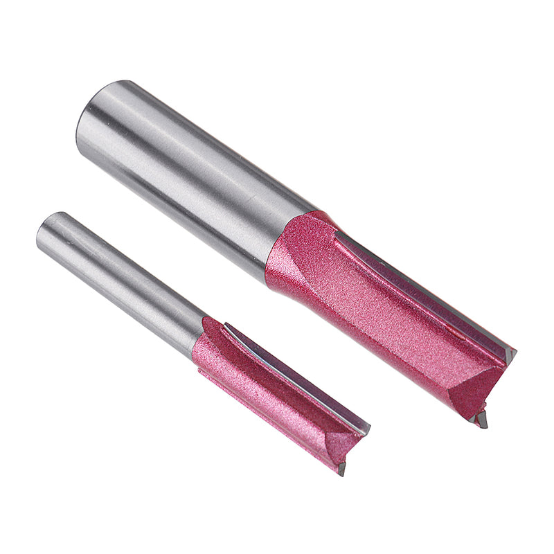 Tideway 1/2 Inch Shank Extended Router Bit Straight Dual Edged Cutter Engraving Milling Cutter