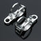 4pcs Chrome Motorcycle Front Rear Turn Signal Holder Fork Clamps Shock Bracket Cafe Racer