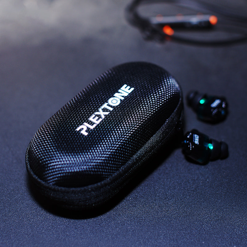 PLEXTONE Universal Portable Waterproof Zipper Nylon Earphone USB Cable MP3 Memory Card Battery Digital Gadgets Organizer Storage Bag