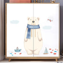 Miico FX82027 2PCS Cartoon Wall Sticker Cute Polar Bear Printing Children's Room And Kindergarten Decorative Stickers