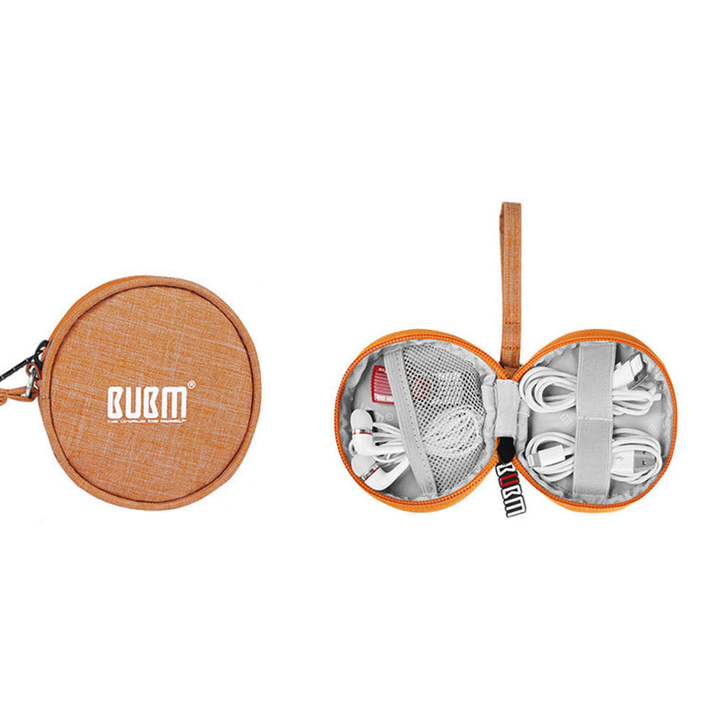 BUBM Travel Carrying Case for Small Electronics and Accessories Earphone Earbuds Cable Change Purse