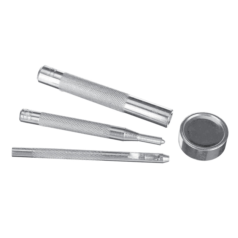 8pcs/Set 15mm or 12.5mm Black Snap Fasteners Popper Press Stud Button With Fixing Kit