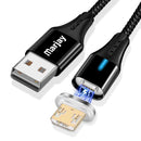 Marjay 3A Type C Micro USB Fast Charging Magnetic Data Cable For HUAWEI P30 Mate20 XIAOMI MI9 S10 S10+