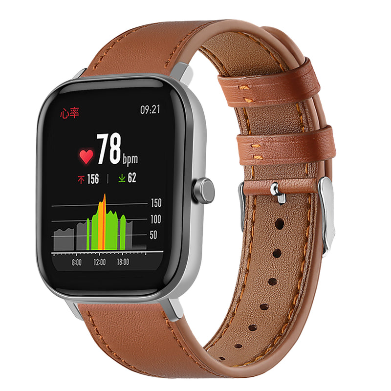 Bakeey 20mm Genuine Leather Watch Band For Amazfit GTS/Bip/Bip Lite Smart Watch