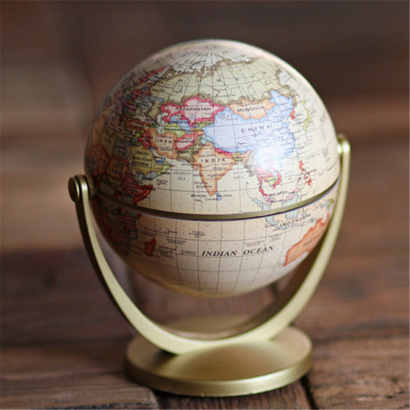 World Globe Earth Ocean Map With Rotating Stand Geography Science Educational Equipment
