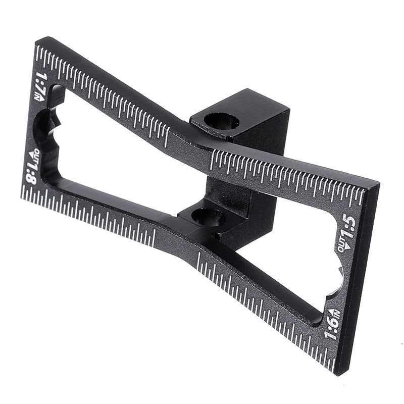 Aluminum Alloy Dovetail Marker Jig Woodworking 1:5 1:6 1:7 1:8 Slopes Dovetail Marking Template Wood Joints Guide