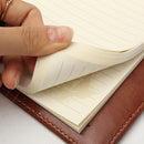B6 Vintage Notepad Notebook Diary Daily Memos Planner Agenda Notebook PU Leather Sketchbook with Lock Password Office School Students Supplies
