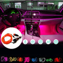 DC12V 5M Flexible Neon EL Wire LED Strip Light Car Interior DecorationLamp + Driver
