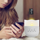 Mini Wireless bluetooth Speaker Warm White USB Portable LED Night Lamp Candle Light DC5V