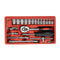 46Pcs Socket Wrench Set 1/4" Drive Ratchet Metric Kit Garage Car Motorcycle Repair Tools