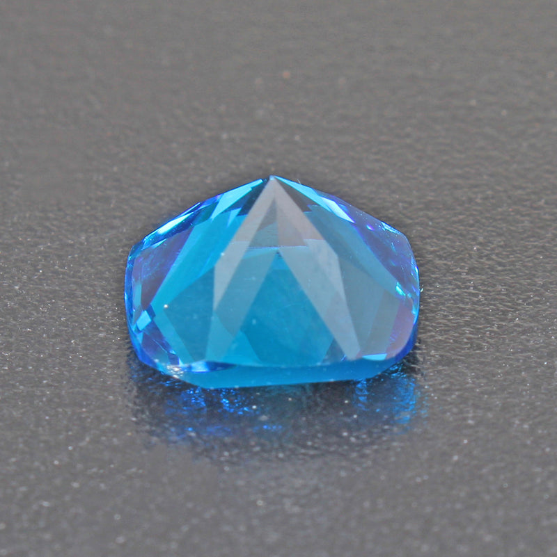 Unheated Artificial Ceylon Blue Sapphire 8.71 Carats Cushion Shape 10x10mm Decorations