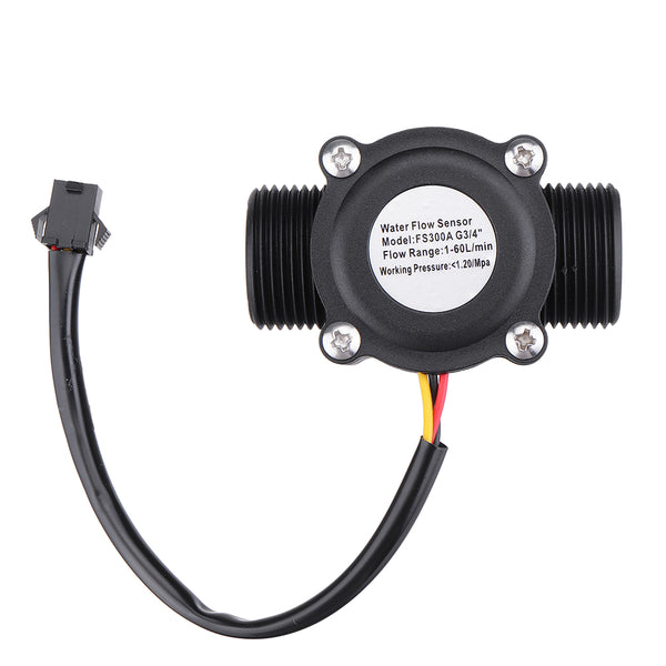 FS300A G3/4 DN20 Hall Flow Sensor 6 Points Air Conditioning Water Flow Sensor 1-60L/MIN