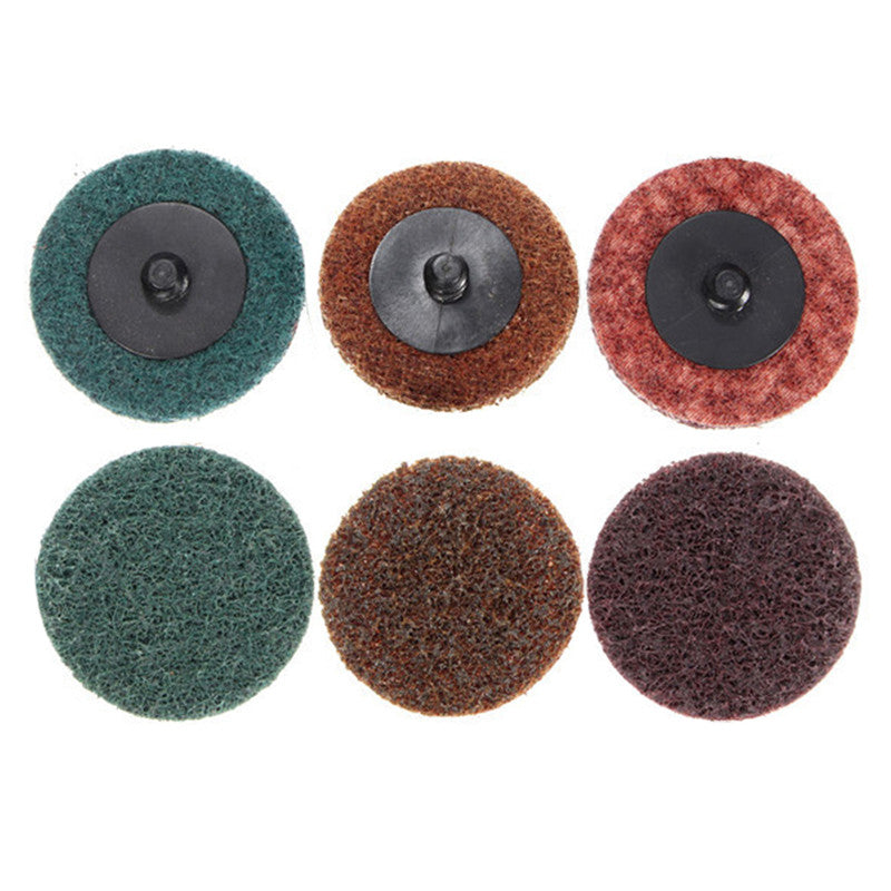 30pcs 2 Inch Roll Lock Sanding Disc Fine Medium Coarse Surface Conditioning Disc