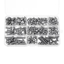 600Pcs M5 304 Stainless Steel Hex Socket Cap Head Screw Washer Nut Kit 6-30mm Optional Length