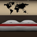 Modern House Removable World Map Wall Sticker Decoration For School Office House Wall  Decor Design