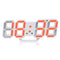 Loskii HC-28 Creative USB Charging 3D Digits Display Adjustable Brightness Alarm Clock