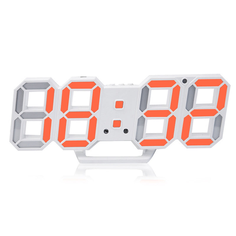 Loskii HC-28 Creative USB Charging 3D Digits Display Adjustable Brightness Alarm Clock