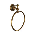 Antique Brass Carved Bathroom Accessories Set Bath Hardware Towel Bar Holder