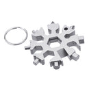 AOTDDOR 18 in 1 Multifunction Snowflakes Screwdriver Multi-tool Portable Keychain Screwdriver Bottl