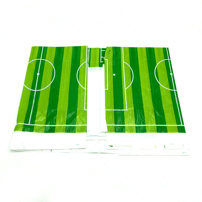 1.8x1.08m Tablecloth Football Print Table Cover Camping Disposable Plastic Picnic Mat