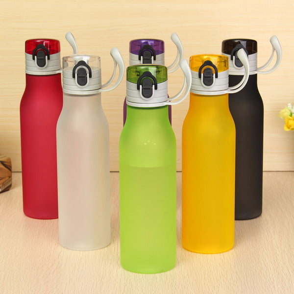 550ml Multi-color Frosted Plastic Water Cup Portable Fashion Style Sports Cups