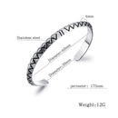 Titanium Steel Stainless Steel Rhomboid Open Male Bracelet
