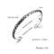 Titanium Steel Stainless Steel Rhomboid Open Male Bracelet