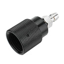 CO2 Refill Adapter Black Air Compressed Can Outlet/Refill Station Connector Kit