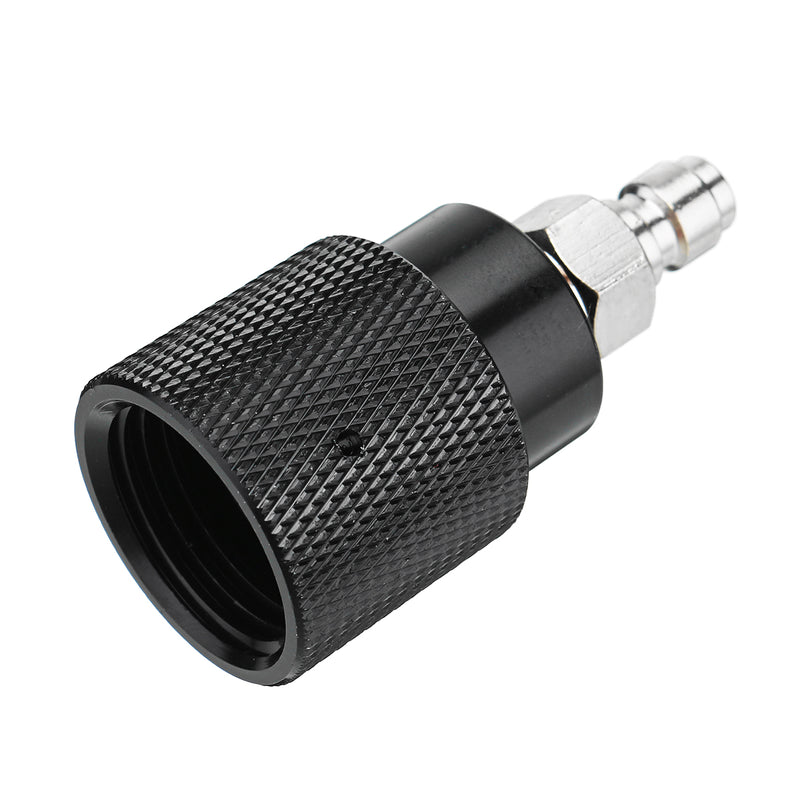 CO2 Refill Adapter Black Air Compressed Can Outlet/Refill Station Connector Kit