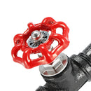 Urban Industrial Style Iron Water Pipe Effect Wooden Wall Shelf Coat Hooks Rack