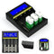 Universal Smart LCD Charger For 9V AA AAA Ni-MH Ni-CD 18650 Li-ion Battery Charger lot