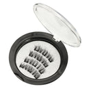 4pcs Triple Magnetic False Eyelashes Charming 3D Black Thick Eyes Lashes Long Natural Extension