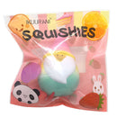 IKUURANI Santa Claus Christmas Squishy Rainbow 12.5*8.5*8.5CM licensed Slow Rising With Packaging